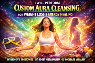 perform powerful custom aura cleansing for weight loss and energy healing