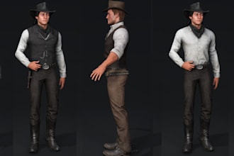 do 3d game character rigging fortnite character for unity and unreal engine