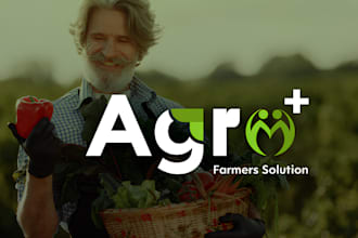 design creative agriculture, landscape, lawn care and modern business logo