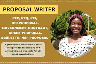 write your winning rfp, rfq, rfi, bid proposal, government contract, submit bid