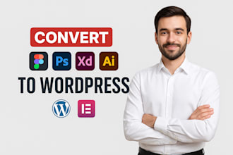 convert figma to wordpress or figma to elementor website
