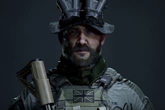 warrior game character,3d aaa realistic model,ue4,5 rig,unity3d game,4k texture