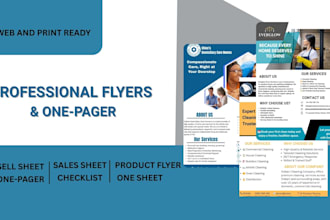 business flyer, one pager, executive summary, marketing flyer, sales sheet