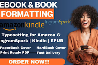 do amazon kindle ebook or book inferior formatting, ingramspark, draft2digital