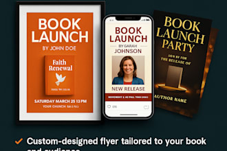 design captivating book launch flyers that drive sales and engagement