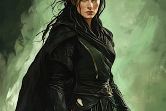 dnd character art and dnd character illustration