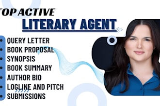 find top active literary agent for children book, movie script fiction book