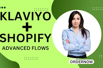 set up shopify snd ecommerce email  marketing flows in klaviyo