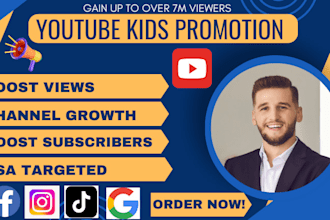 do usa youtube kids promotion to gain viewers and you tube subscriber video ads