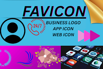design a modern favicon for your website or business