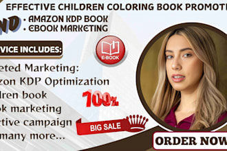 do effective children coloring book promotion, amazon KDP, ebook marketing