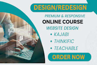 setup your thinkific learnworlds teachable kajabi online school website