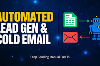 build an automated lead generation and cold email workflow