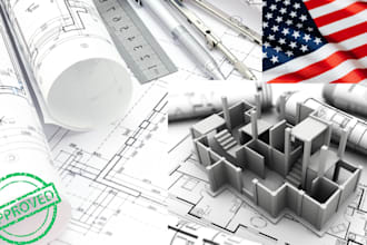 review and stamp architectural plans for USA city colorado, missouri, california