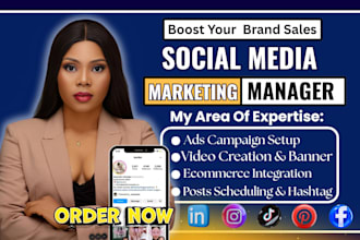 be your social media marketing manager, tiktok instagram ads for your ecommerce