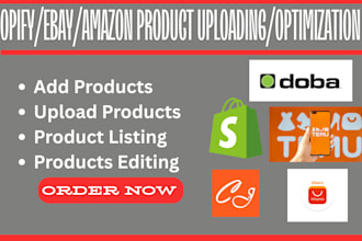 add product upload product listing tag sketch image design editing seo writting
