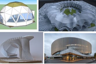 do product and architectural parametric 3d model, 2d plan in rhino, grasshopper
