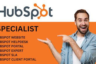 set up ecommerce email chatbot SEO master lead and website using hubspot