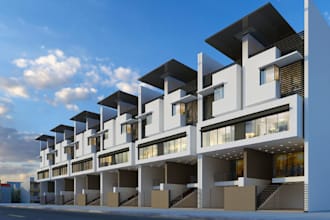 design 3d new town, estate, housing scheme layout plan on your area of land