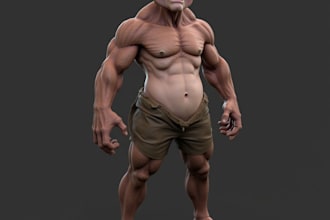 rig and weight any 3d character in blender, maya, wonder dynamic and morph