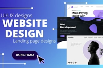 design a website, ui ux design on figma