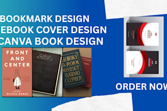 bookmark original canva book design, ebook cover design