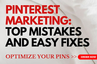 be your pinterest marketing manager for traffic, SEO, and pin design
