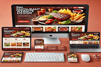 create a stunning restaurant website, food ordering with online menu