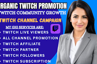 promote your twitch video channel promotion bring live views