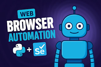 create python automation bot, web scraping, data scraping, task automation, mt5