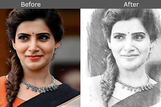 convert your photo into pencil sketch