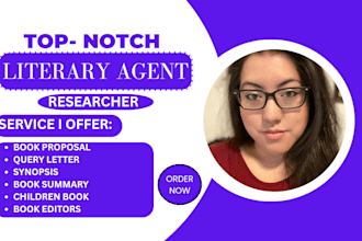 do query letter, synopsis, find active literary agent for book and movie script