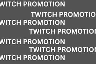 do organic twitch channel promotion, live viewers and chatters, active followers