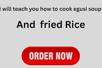 teach you how to cook egusi soup and amala