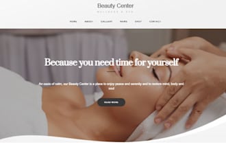 design squarespace beauty salon website skincare nail lash extension spa website