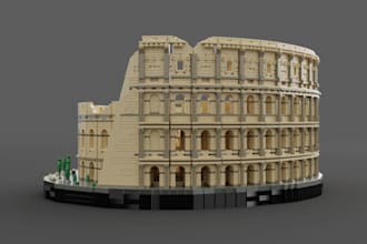 design custom 3d lego building model with xml part list pdf manual instructions