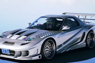 do high quality 3d car modeling and realistic rendering for game or animation