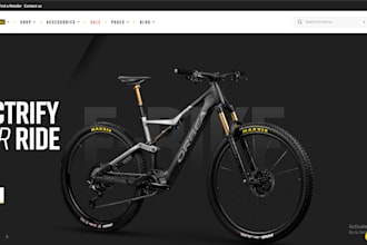 do e bike shop website design