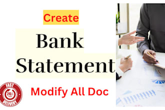 prepare bank reconciliation and financial statements for you