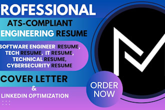 write tech resume, technical, IT, engineering, and cybersecurity CV