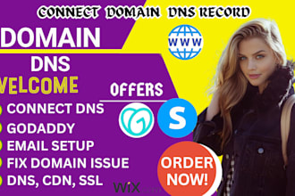 fix or connect domain to wix, shopify, squarespace, cloudflare, or any hosting