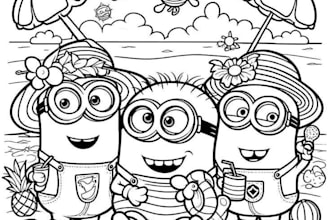 draw coloring book pages, children book cover illustration for amazon KDP etsy
