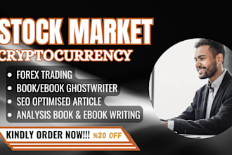 ghostwriter stock market forex trading ebook, crypto guide book and ebook writer