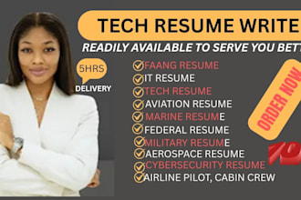 write and edit IT, tech resume as a faang software engineer
