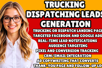 trucking leads dispatch lead logistics lead truck dispatcher transportation lead