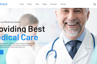 medicare landing page health website home care website for lead generation