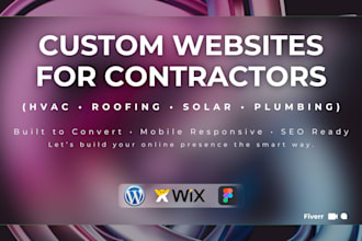 build custom or clone roofing, hvac, construction, solar, plumbing website