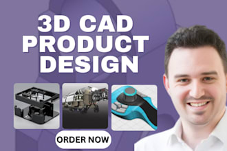 do 3d cad design, 3d product design, 3d rendering and technical drawing