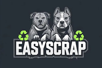 do awesome junk and trash removal business logo design