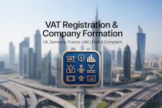 handle company formation and vat in UK, germany, south africa, malta